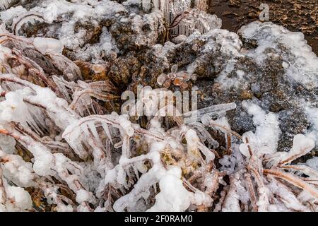 Fathom Five National Park Gray Sauble County Bruce Peninsula Ontario Kanada Stockfoto
