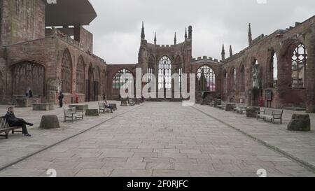 Coventry Kathedrale Stockfoto
