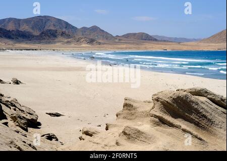 Strand, Atacama Pan de Azucar Nationalpark Chile Stockfoto