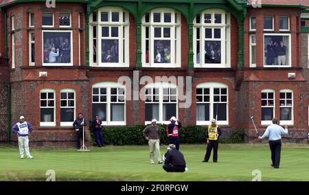 Colin Montgomerie Golfer - 2001in. Juli Action während der Open Golf Championships auf dem Royal Lytham & St Annes Golfplatz. Stockfoto