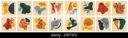 Heben Sie die Titelstory für soziale Medien hervor. Stock Vektor