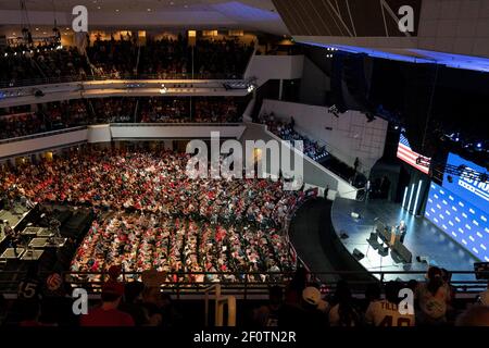 Präsident Donald Trump hält Rede bei der Wendepunkt-Aktion-Ansprache an Young Americans Veranstaltung Dienstag 23 2020. Juni in der Dream City Church in Phoenix Arizona. Stockfoto