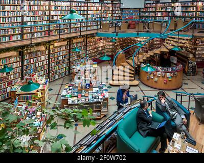 El Pendulo Buchhandlung und Cafeteria, Polanco, Mexiko-Stadt, Mexiko Stockfoto