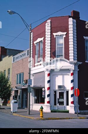 1980s Vereinigte Staaten - Friseur Palmyra Missouri ca. 1982 Stockfoto