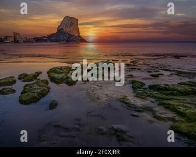 Calpe, Vista Ifach, Costa Blanca, Spanien Stockfoto