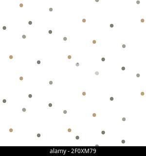 Konfetti Punkt Formen nahtlose Muster. Hintergrund für Papierverpackung, Textil, Verpackung und Druck-Design. Stock Vektor