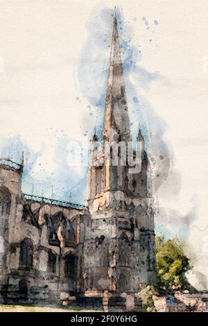 Bristol-Mai-2020-England-St Mary Redcliffe Kirche in England Stockfoto