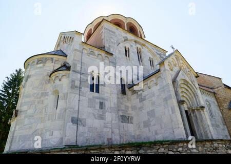 Die Kirche der Jungfrau von Studenica Kloster. Serbien. Stockfoto