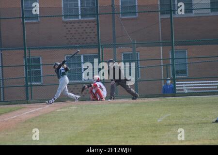 Wash U (St. Louis Campus) vs Illinois Wesleyan University at Wash U (St. Louis Campus) 2021 Baseball-Saison Stockfoto