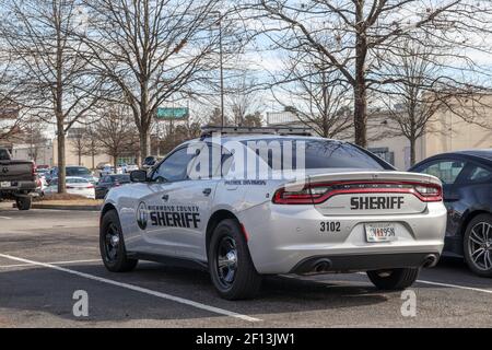 Augusta, GA USA - 01 06 21: Rückansicht Richmond County Police Car Stockfoto