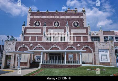 Paramount Theater - Convention Hall - horizontale Seite - Asbury Park - New Jersey Ca. 1978 Stockfoto