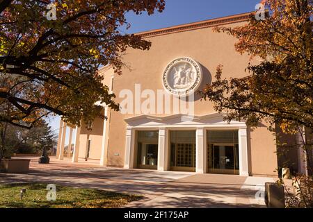 New Mexico State Capital Building Herbst Herbst Farbe Santa Fe Stockfoto