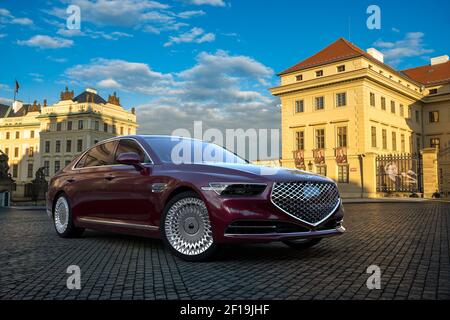 Genesis G90 Luxuslimousine Stockfoto