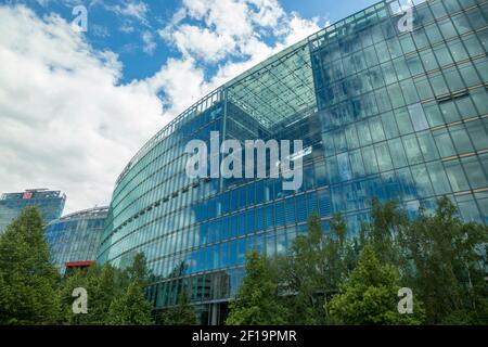 Berlin, Deutschland - 01. Juli 2018: Moderne Architektur im Zentrum Berlins Stockfoto