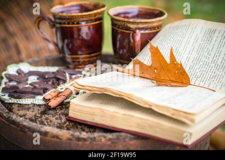 Zwei Tassen Kaffee Stockfoto