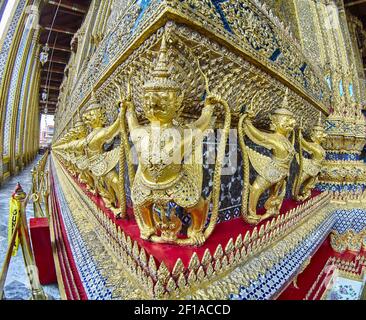 Bangkok Thailand Grand Palace sind einer der beliebtesten Touristische Reiseziele in Bangkok Stockfoto