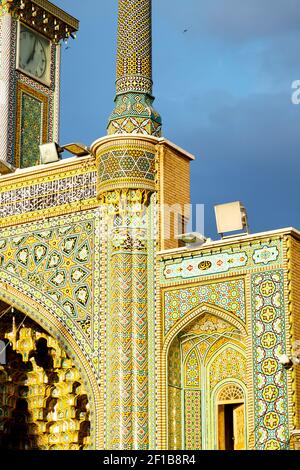 Im iran verwischen islamische Mausoleum Stockfoto