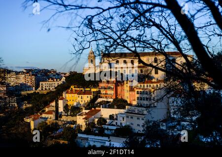 Graça Aussichtspunkt und Kirche in Lissabon, Portugal Stockfoto