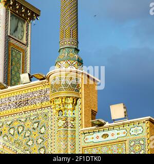 Im iran verwischen islamische Mausoleum Stockfoto