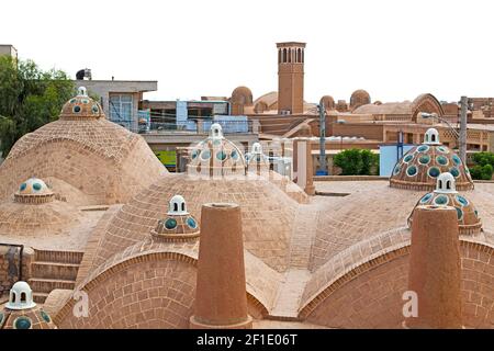 Im iran das alte Gebäudedach Stockfoto