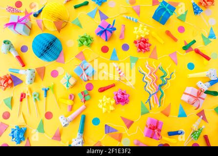 Bunte Party Accessoires Stockfoto