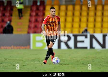 Christian Maggio Spieler von Benevento, während des Spiels der italienischen Serie A Fußball-Meisterschaft zwischen Benevento vs Inter Endergebnis 2-5, Spiel Stockfoto