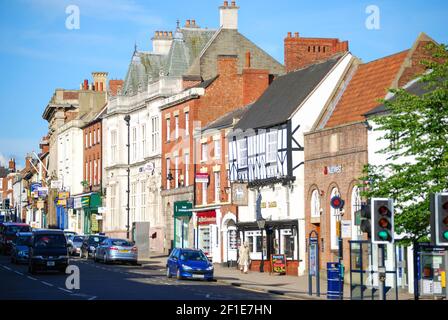 Market Street, Ashby-de-la-Zouch, Leicestershire, England, Vereinigtes Königreich Stockfoto