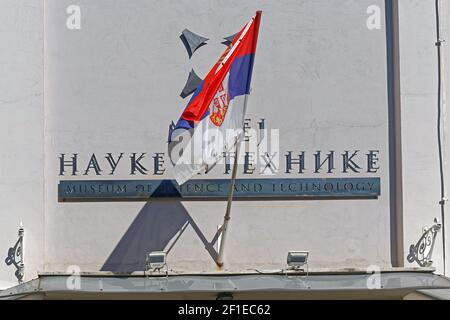 Belgrad, Serbien - 20. Oktober 2020: Gebäude des Museums für Wissenschaft und Technologie. Stockfoto