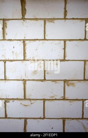 ThermaLite Blockwand. England Stockfoto