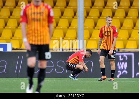 Gianluca Caprari Spieler von Benevento, während des Spiels der italienischen SerieA Meisterschaft zwischen Benevento gegen Sampdoria, Endergebnis 1-1, match play Stockfoto