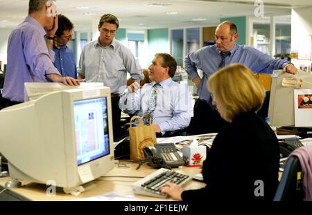 Simon Kelner..... Herausgeber der unabhängigen Zeitung in Londonpic David Sandison 8/2/2006 Stockfoto