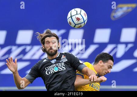 Leonardo Mancuso Spieler von Empoli, während des ersten Spiels der italienischen Serie B Fußball-Meisterschaft zwischen Frosinone - Empoli Endergebnis 0-2, ma Stockfoto