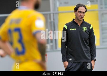 Alessandro Nesta Trainer von Frosinone, während des ersten Spiels der italienischen Serie B Fußball-Meisterschaft zwischen Frosinone - Empoli Endergebnis 0-2, Stockfoto