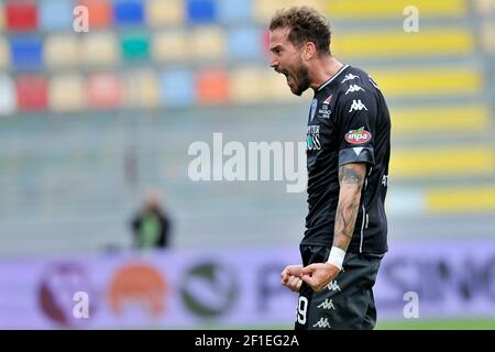 Andrea La Mantia Spieler von Empoli, während des ersten Spiels der italienischen Serie B Fußball-Meisterschaft zwischen Frosinone - Empoli Endergebnis 0-2, ma Stockfoto