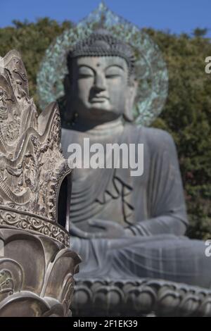 Statue von Buddha im Seoraksan Nationalpark Stockfoto