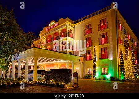 Europa-Park Themenpark Deutschland Wintersaison Stockfoto