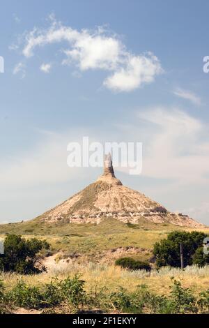 Chimney Rock Morrill County Western Nebraska Stockfoto