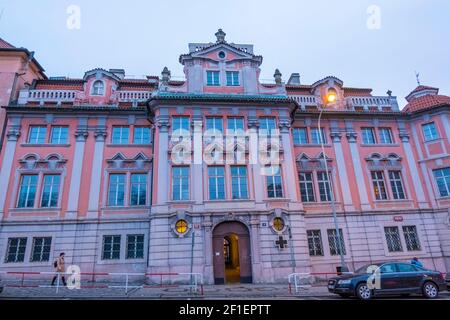 Faustuv dum, Faust House, Karlovo namesti, nove mesto, Prag, Tschechische Republik Stockfoto