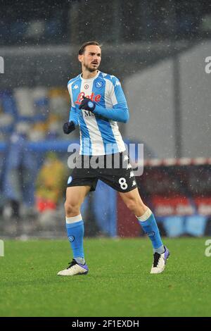 Fabian Ruiz Spieler von Neapel, während des Spiels der italienischen Fußball-Liga Serie A zwischen Napoli vs Spezia, Endergebnis 1-2, Spiel gespielt am Stockfoto