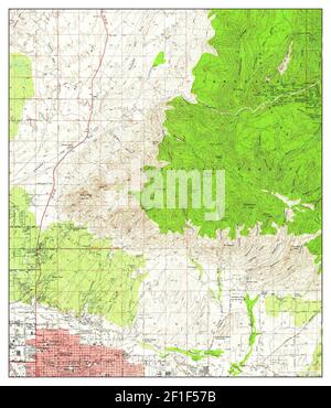 Mount Lemmon, Arizona, Karte 1957, 1:62500, Vereinigte Staaten von Amerika von Timeless Maps, Daten U.S. Geological Survey Stockfoto