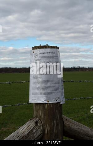 M25 Colne Valley Motorway Service Area Proposed site, Iver Heath, Bucks - Planungsanwendung PL/20/4332/OA Stockfoto