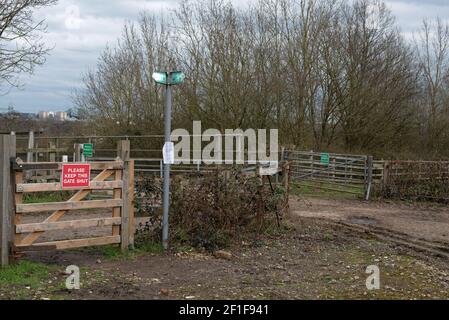 M25 Colne Valley Motorway Service Area Proposed site, Iver Heath, Bucks - Planungsanwendung PL/20/4332/OA Stockfoto