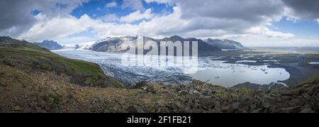 Skaftafellsjökull Gletscher in Island Stockfoto