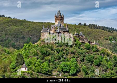 Reichsburg in Cochem, Moseltal, Rheinland-Pfalz, Deutschland Stockfoto