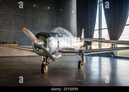 PZL TS-8 Bies - Polnisches Luftfahrtmuseum, Krakau, Polen, Europa Stockfoto