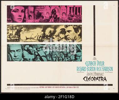 Cleopatra ist ein US-amerikanisches historisches Drama von Joseph L. Mankiewicz aus dem Jahr 1963. Leistung. Richard Burton, Rex Harrison. 1963. Stockfoto