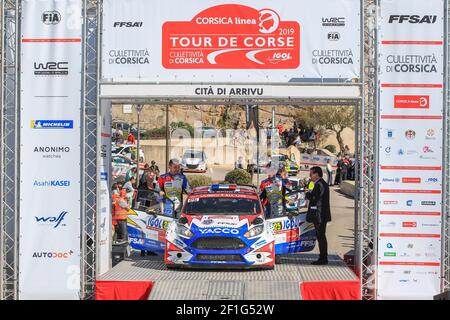 25 FOURMAUX Adrien (FRA), JAMOUL Renaud (Bel), FORD FIESTA, FOURMAUX Adrien, während der WRC World Rally Car Championship 2019, Tour de Corse Rallye vom 28. Bis 31. märz in Bastia, Frankreich - Foto Gregory Lenormand / DPPI Stockfoto