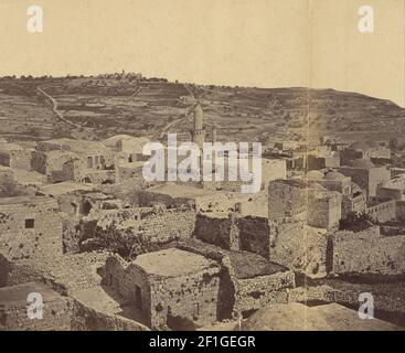 Othon von Ostheim (Österreicher, tätig um 1850 - Anfang 1860s) - (Panorama von Jerusalem) (6819110) Stockfoto