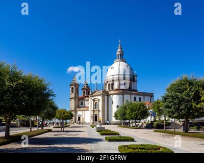 Braga, Portugal ; August 2020 : Sameiro Heiligtum befindet sich in der Stadt Braga, Portugal. Es ist einer der emblematischen Orte Portugals Stockfoto