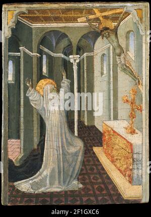 Giovanni DI Paolo - Heilige Katharina von Siena empfangen die Stigmata Stockfoto